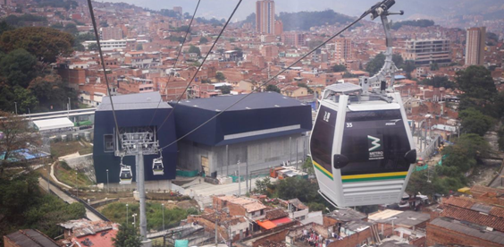 Nova linha no sistema de teleféricos de Medellín