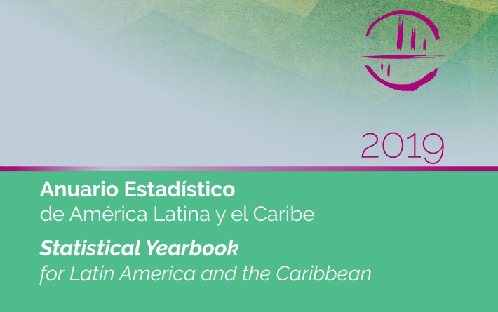 CEPAL informa que o Anuário Estatístico da América Latina e Caribe 2019 está disponível para consulta gratuita em duas versões virtuais, uma eletrônica e outra em PDF