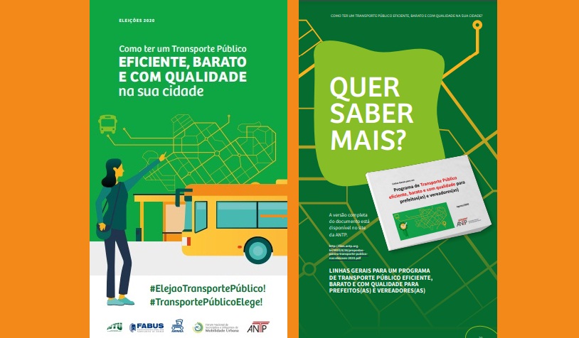 Bem editada e muito objetiva, uma publicação reúne propostas destinadas a candidatos a prefeito e a vereador sobre qualificação e fortalecimento do transporte público urbano no Brasil