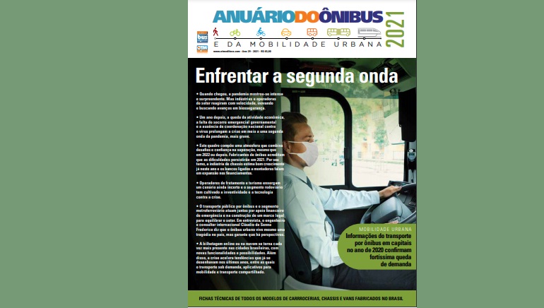 Em português, Anuário do Ônibus e da Mobilidade Urbana 2021 traz um retrato do setor de transporte público urbano no Brasil em 2020 e suas perspectivas para o segundo ano da pandemia
