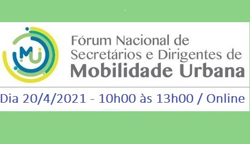 Nesta terça, 20 de abril, o Fórum Nacional de Secretários e Dirigentes Públicos de Mobilidade Urbana, do Brasil, discutirá em reunião virtual gratuita o desequilíbrio dos contratos de transporte público e recentes mudanças no código de trânsito do país