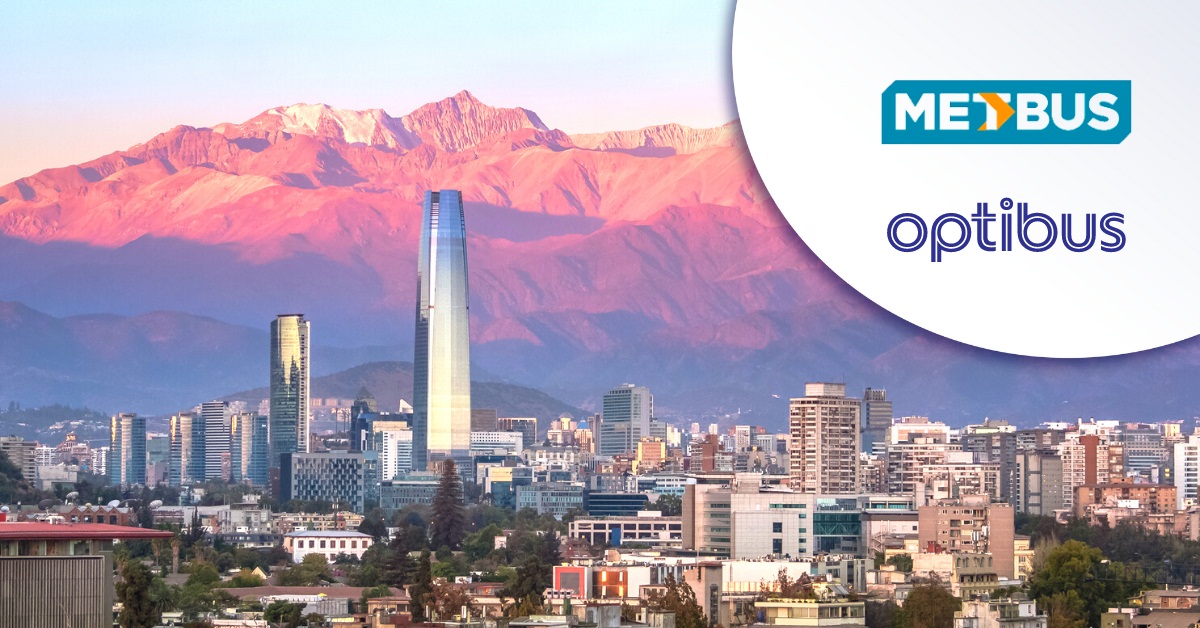 Santiago do Chile tornou-se a milésima cidade a adotar a plataforma Optibus no planejamento do transporte público. O número de cidades atendidas por essa plataforma dobrou em seis meses.